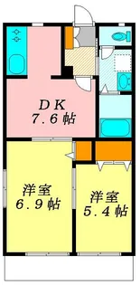 アイウィングA【1階】の間取り