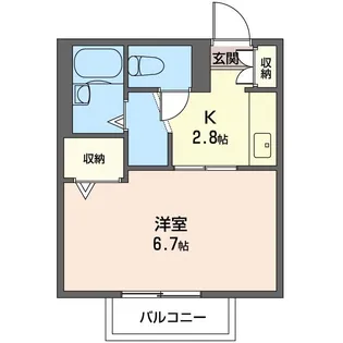 カームエイト【1階】の間取り