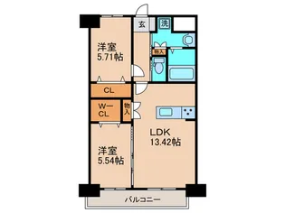 仮)シュライン三ヶ森プレミアムレジデンス【2階】の間取り