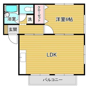 アクアヴィレッジ【2階】の間取り