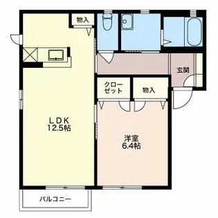 サクラアパートメント【2階】の間取り