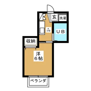 コーポ東條【1階】の間取り
