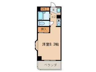 ヴァコールウチハマ【2階】の間取り