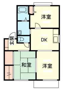 サニーエイト B【2階】の間取り