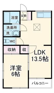 第二パールハイツ【2階】の間取り