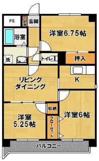フレンズ洞峰【6階】の間取り