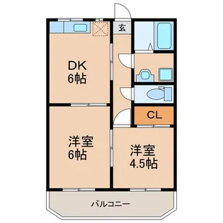 サンセール王子【1階】の間取り