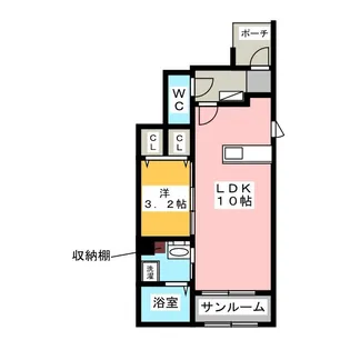 グランディール【1階】の間取り