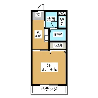 サンシャインガーデンA【3階】の間取り