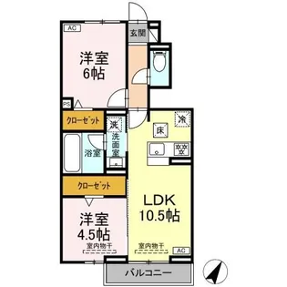 ラ・フレーズ【1階】の間取り