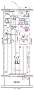 グランド・ガーラ横浜【8階】の間取り