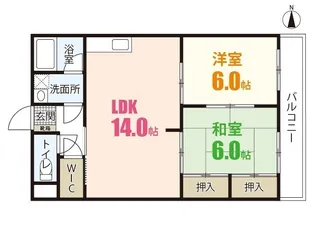 沖中ビル【2階】の間取り