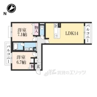 シャーメゾンレコルト【3階】の間取り