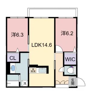 シャーメゾンRAC中沢【3階】の間取り