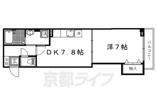 グランフィオーレ ウエダ【4階】の間取り