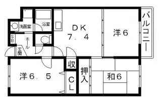 コンフォルト四季【2階】の間取り