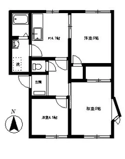 グリーンパレスE号棟【1階】の間取り