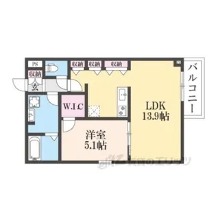 ココングランジュール尼崎西立花【2階】の間取り