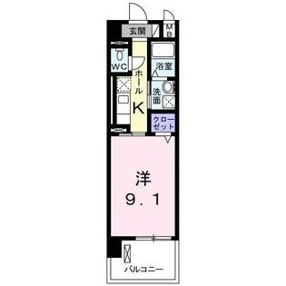 メルベージュ【4階】の間取り