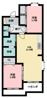 ル リオンひくまの【3階】の間取り