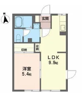 ノーブル・メゾン【1階】の間取り