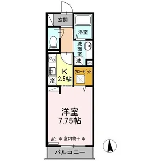 エル・フラワー【1階】の間取り