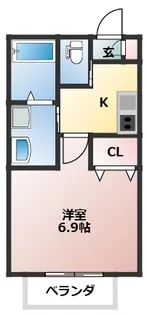 プラネアドール天台【1階】の間取り