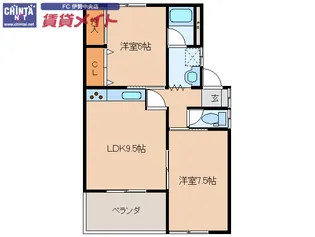 やまびこ 3【2階】の間取り