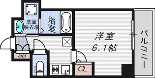 エステムコート梅田北IIゼニス【11階】の間取り