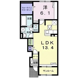 リバティ16【1階】の間取り