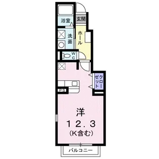 ヴィラ美里 B【1階】の間取り