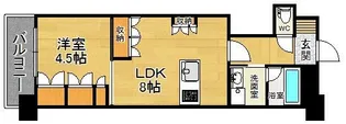 サンロージュ薬院駅前【11階】の間取り