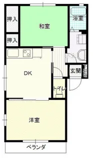 パインハウスA【2階】の間取り