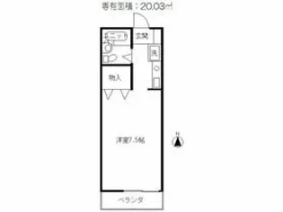 ベルメゾンTT A棟【2階】の間取り