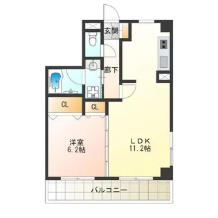プランドール【4階】の間取り