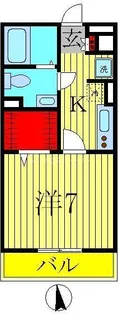 エヴァー【3階】の間取り