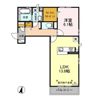 イーストレジデンス【2階】の間取り