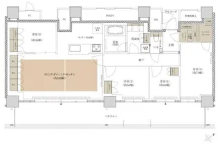 THE TOWER HIRAKATA【25階】の間取り
