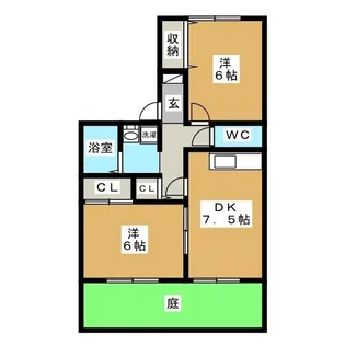 Arcadia MAKI A【1階】の間取り