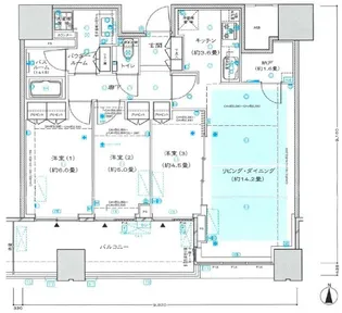 梅田ガーデンレジデンス【27階】の間取り