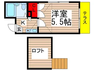 コンフォート実籾【2階】の間取り