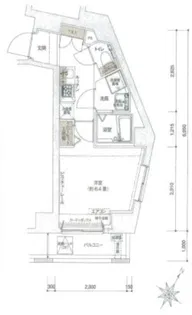 ドルチェ東新宿【4階】の間取り