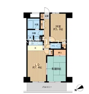 ガーデンシティ金沢文庫【4階】の間取り