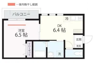 QUIET CRAB HOUSE ニーシャ【3階】の間取り