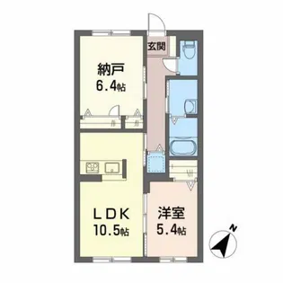 レインボーヒルズ【1階】の間取り
