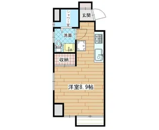 オークハイツ【3階】の間取り