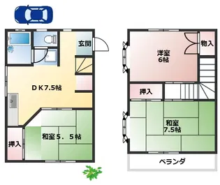 萩原アパートの間取り