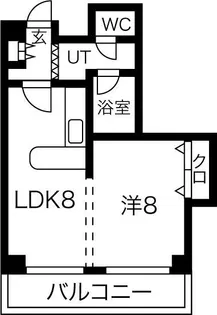 ハイフィールド89【4階】の間取り