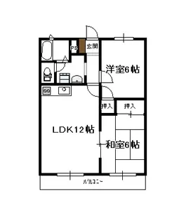 セプトフラット【4階】の間取り
