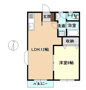 YOUライフ恵 B棟【2階】の間取り